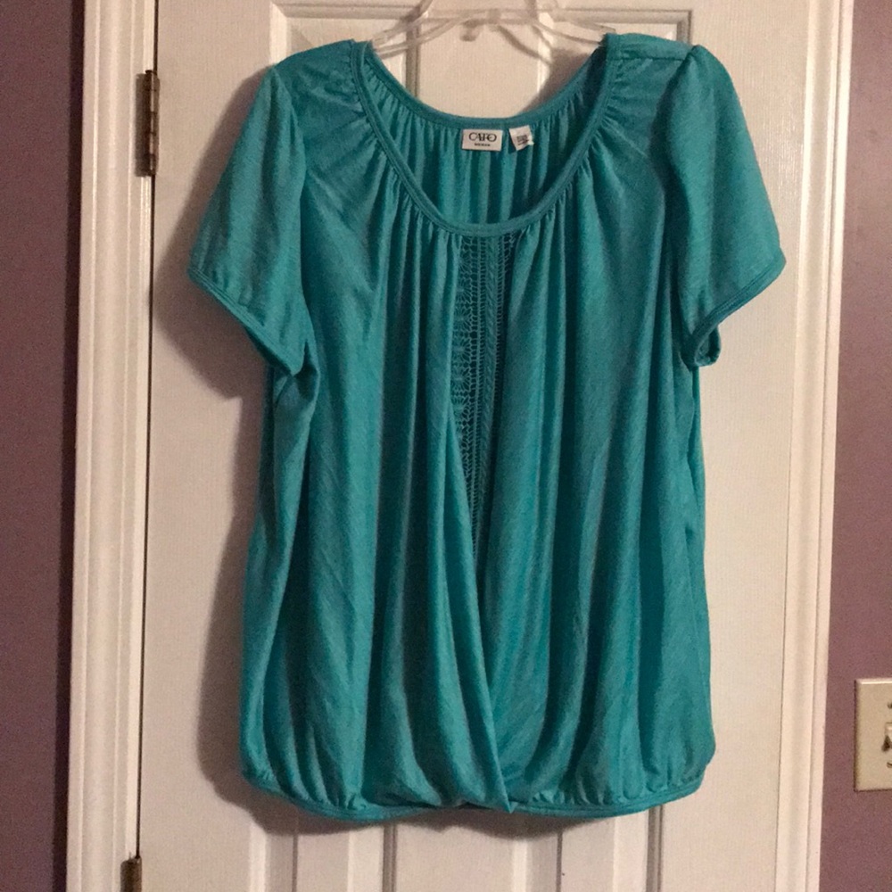 Lightweight teal blouse
